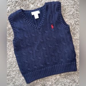 PRL Cotton V-Neck Sweater Vest